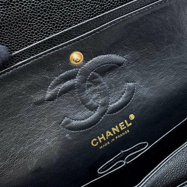 シャネル チェーンショルダーバッグ マトラッセ23 ココマーク キャビアスキン A01113 CHANEL バッグ 黒