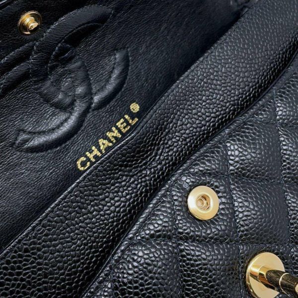 シャネル チェーンショルダーバッグ マトラッセ23 ココマーク キャビアスキン A01113 CHANEL バッグ 黒