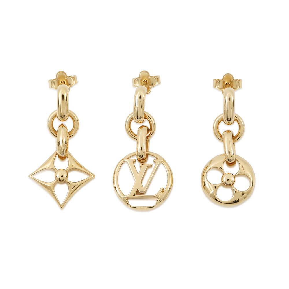 ルイヴィトン ピアス ブックル ドレイユ クレイジー イン ロック LE0250 LOUIS VUITTON アクセサリー 3個セット
