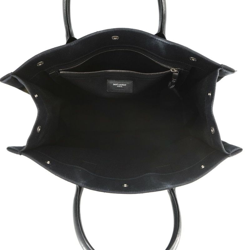 サンローランパリ トートバッグ リヴゴーシュ 632539 SAINT LAURENT PARIS ロゴ 黒