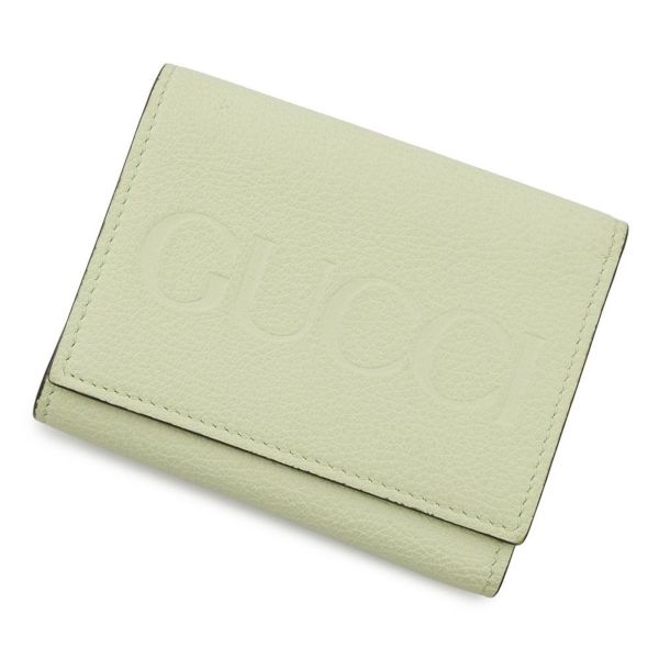グッチ 三つ折り財布 エンボスロゴ コンパクトウォレット レザー 731694 GUCCI 財布