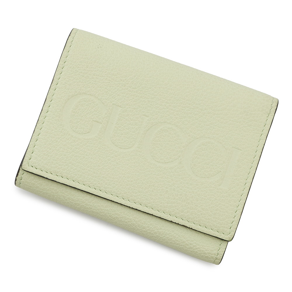 グッチ 三つ折り財布 エンボスロゴ コンパクトウォレット レザー 731694 GUCCI 財布