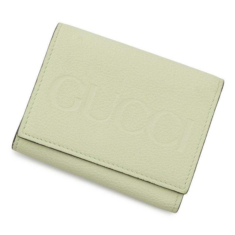 グッチ 三つ折り財布 エンボスロゴ コンパクトウォレット レザー 731694 GUCCI 財布