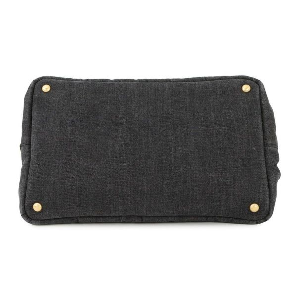 プラダ トートバッグ カナパ CANAPA デニム B2642B PRADA 2way 黒