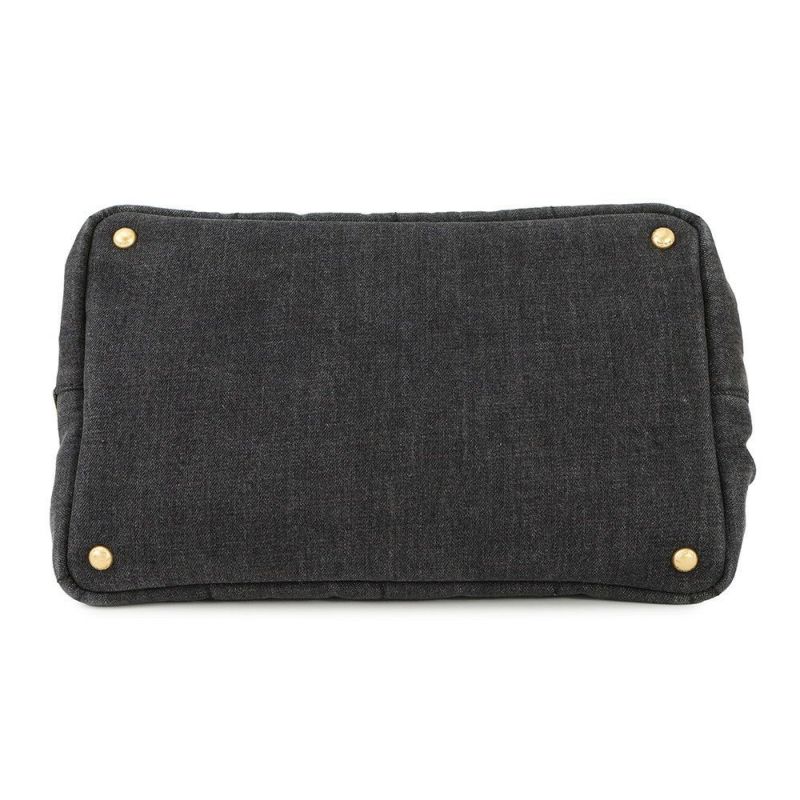プラダ トートバッグ カナパ CANAPA デニム B2642B PRADA 2way 黒