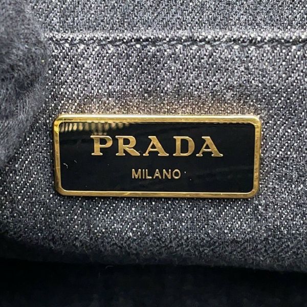 プラダ トートバッグ カナパ CANAPA デニム B2642B PRADA 2way 黒