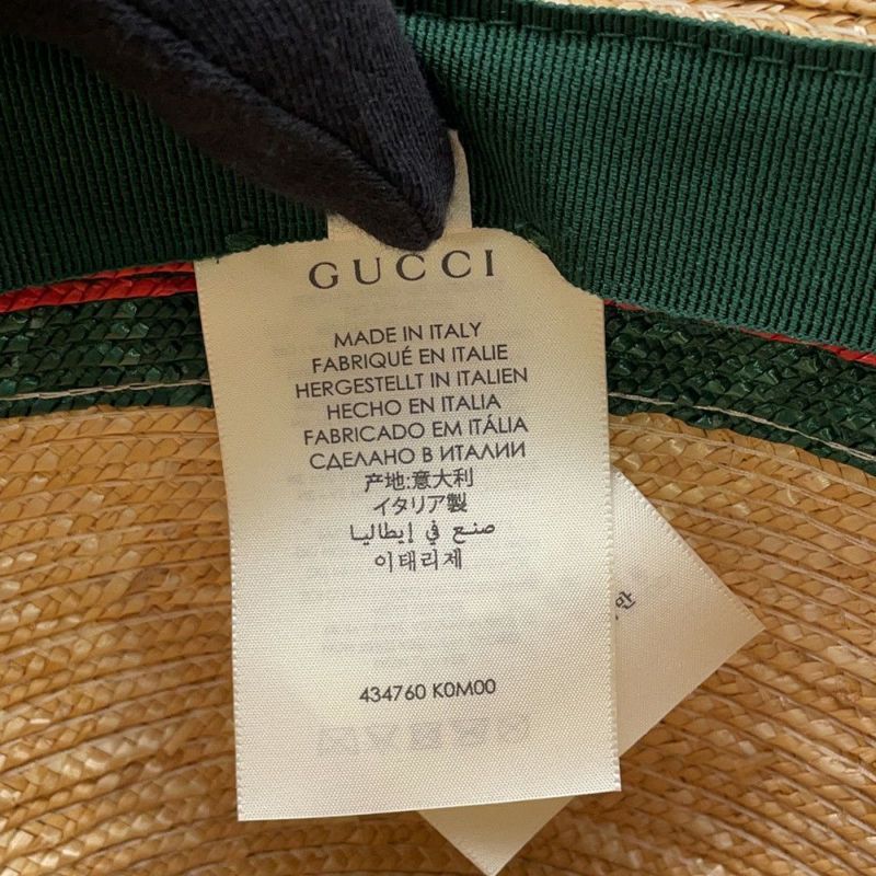 グッチ ハット ストロー サイズS 434760 GUCCI 帽子