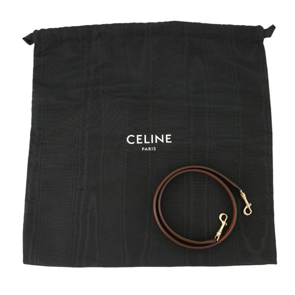 セリーヌ ハンドバッグ ティーンバケット16 カーフレザー 197573CR4.04LU CELINE 2way ブラウン