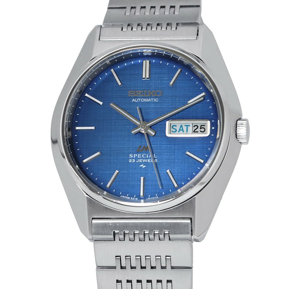 SEIKO セイコー ロードマチック 時計 ブルー文字盤 自動巻 腕時計 5606