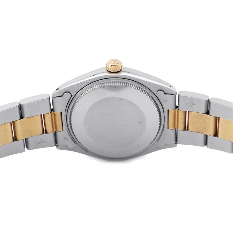 ロレックス オイスターパーペチュアル 81番 SS/K18YG 1005 ROLEX 腕時計 黒文字盤