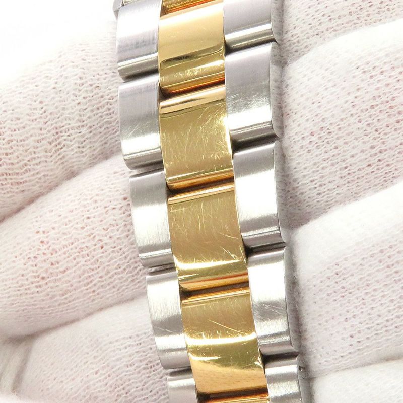 ロレックス オイスターパーペチュアル 81番 SS/K18YG 1005 ROLEX 腕時計 黒文字盤