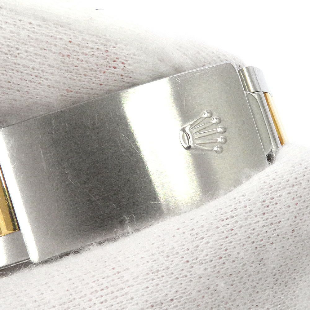 ロレックス オイスターパーペチュアル 81番 SS/K18YG 1005 ROLEX 腕時計 黒文字盤