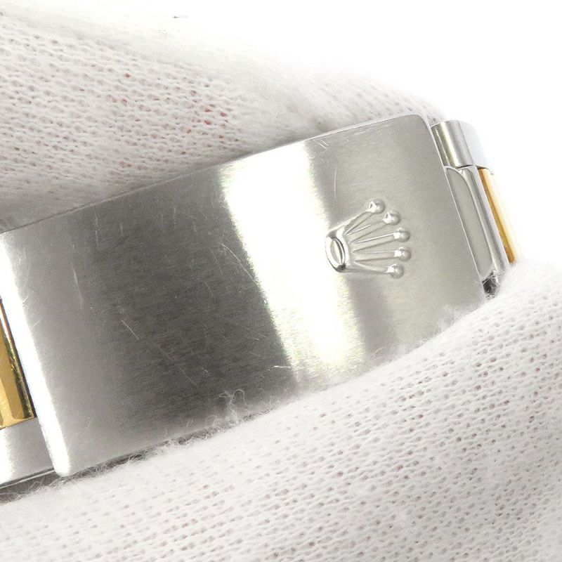 ロレックス オイスターパーペチュアル 81番 SS/K18YG 1005 ROLEX 腕時計 黒文字盤