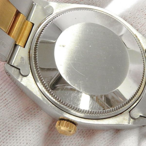 ロレックス オイスターパーペチュアル 81番 SS/K18YG 1005 ROLEX 腕時計 黒文字盤