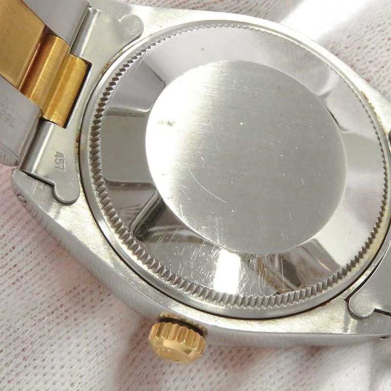 ロレックス オイスターパーペチュアル 81番 SS/K18YG 1005 ROLEX 腕時計 黒文字盤