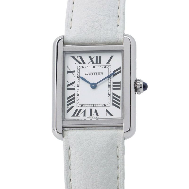 カルティエ タンク ソロ SM W1018255 Cartier 腕時計 シルバー文字盤 クォーツ