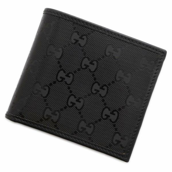 グッチ 二つ折り財布 GGインプリメ PVC 146223 GUCCI 財布 黒