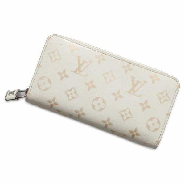 ☆ルイヴィトン 長財布 モノグラム パイソン ジッピー・ウォレット N97773 LOUIS VUITTON 財布 白 安心保証 |  中古・新品ブランド販売ギャラリーレア公式通販