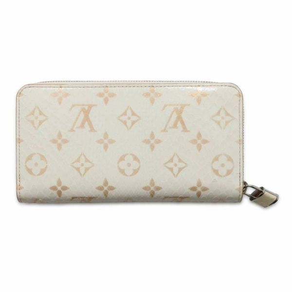 ルイヴィトン 長財布 モノグラム パイソン ジッピー・ウォレット N97773 LOUIS VUITTON 財布 白