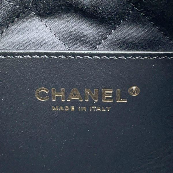 シャネル チェーンショルダーバッグ CHANEL 22 ミニ マトラッセ ココマーク ラムスキン AS3980 CHANEL 2wayショルダー 黒