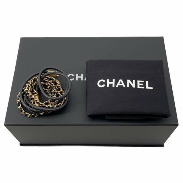 シャネル チェーンショルダーバッグ CHANEL 22 ミニ マトラッセ ココマーク ラムスキン AS3980 CHANEL 2wayショルダー 黒