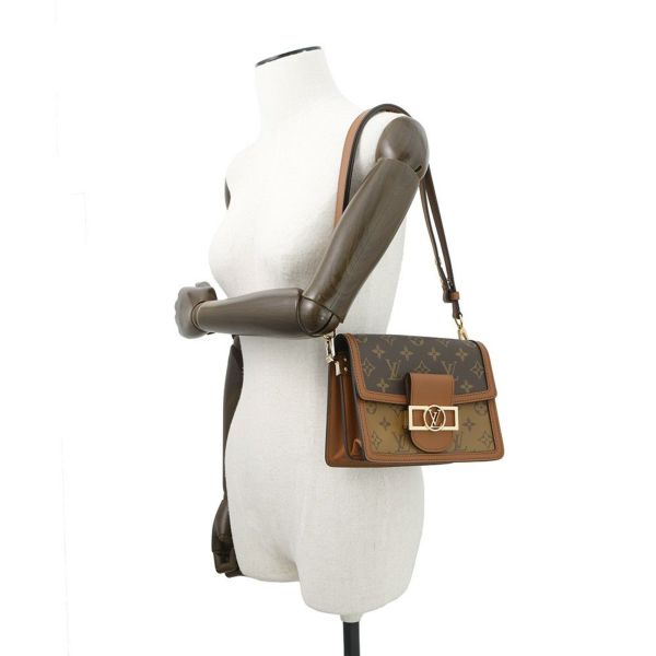 ルイヴィトン ショルダーバッグ モノグラム・リバース ドーフィーヌ MINI M45959 LOUIS VUITTON ヴィトン 黒 ブラック