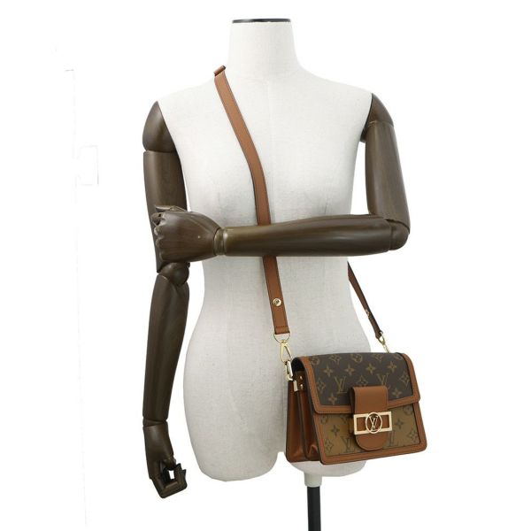 ルイヴィトン ショルダーバッグ モノグラム・リバース ドーフィーヌ MINI M45959 LOUIS VUITTON ヴィトン 黒 ブラック