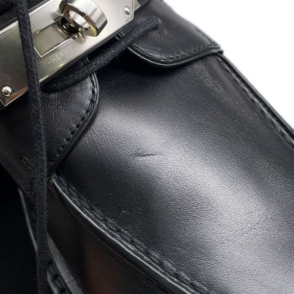 エルメス ブーツ フィアクル ケリーバックル レザー メンズサイズ42 HERMES 靴 黒