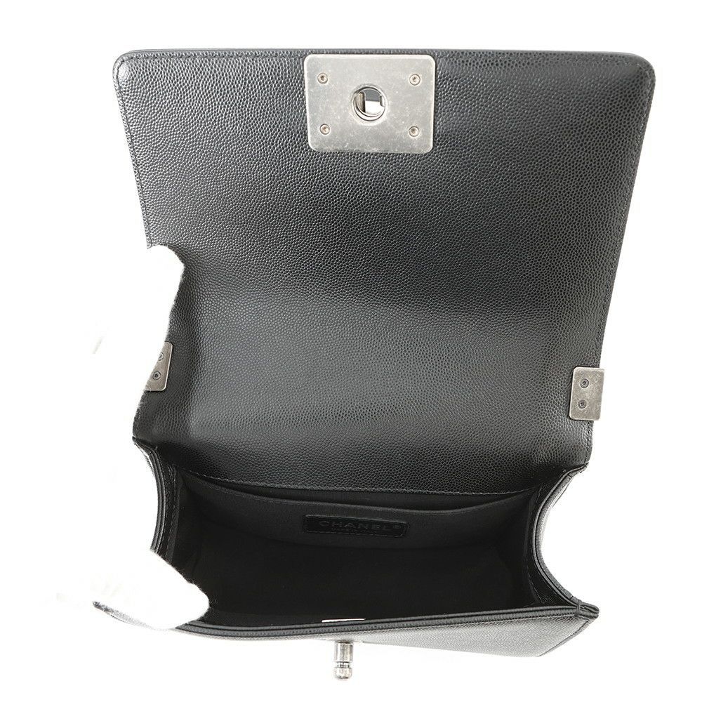 シャネル チェーンショルダーバッグ マトラッセ ココマーク ボーイシャネル スモール A67085 CHANEL 黒