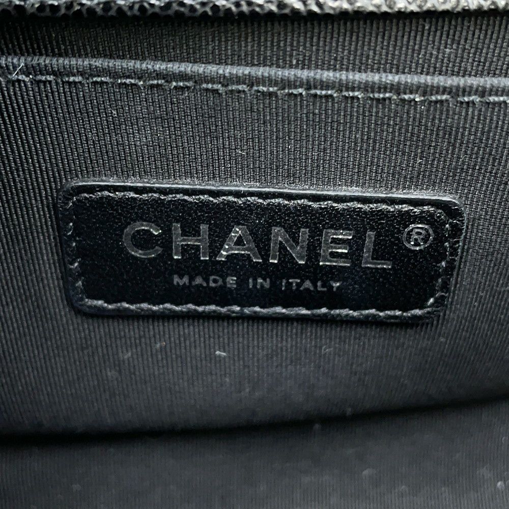 シャネル チェーンショルダーバッグ マトラッセ ココマーク ボーイシャネル スモール A67085 CHANEL 黒