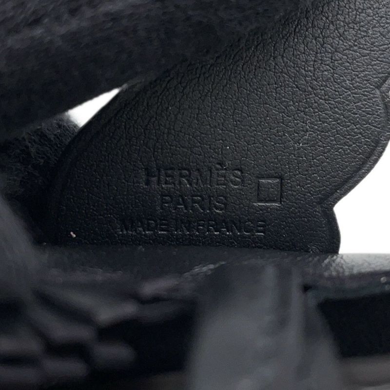 エルメス バッグチャーム ロデオPM ペガサス タッチ ブラック ラムスキン/アリゲータマット Z刻印 黒 ブラック