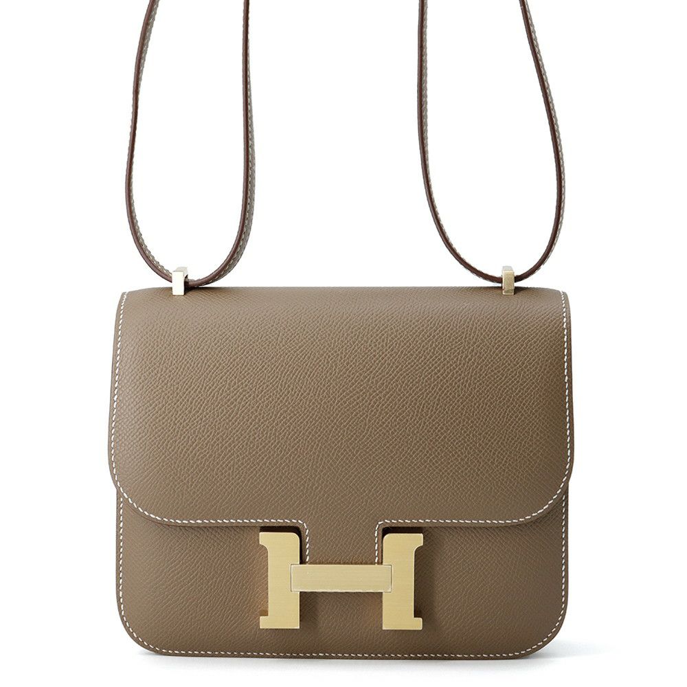 エルメス ミニ コンスタンス3 ミロワール エトゥープ/マットゴールド金具 エプソン K刻印