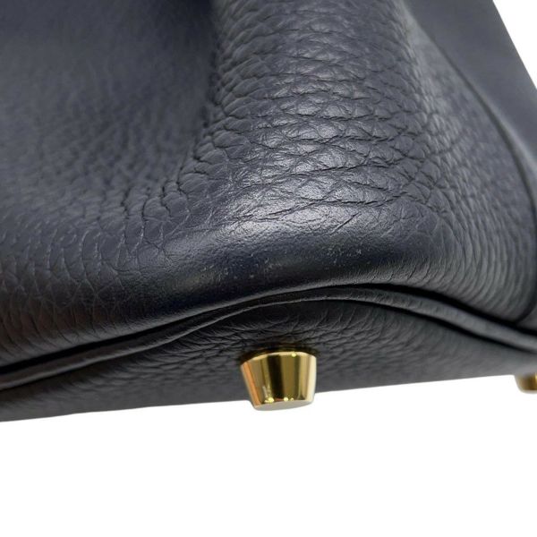 エルメス ハンドバッグ ピコタンロックPM キャバン/ゴールド金具 トリヨンクレマンス U刻印 黒