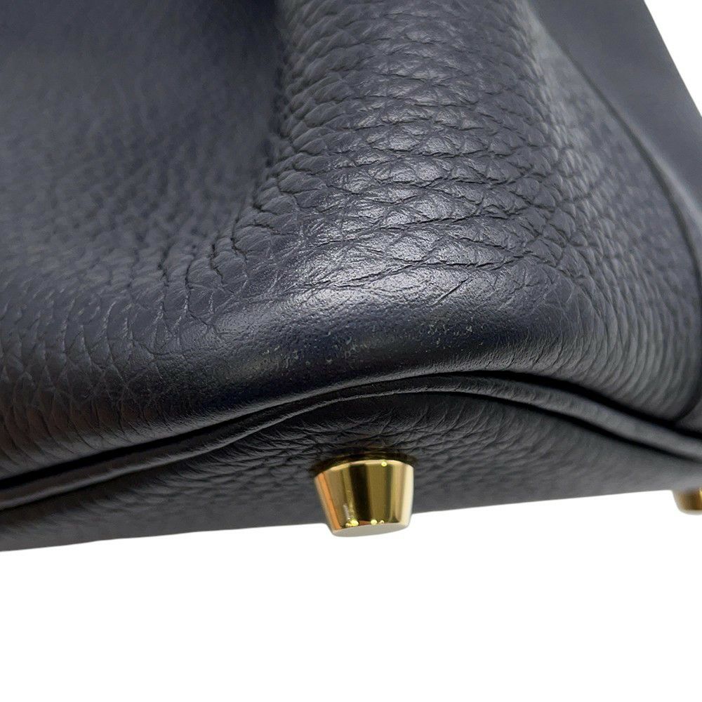 エルメス ハンドバッグ ピコタンロックPM キャバン/ゴールド金具 トリヨンクレマンス U刻印 黒