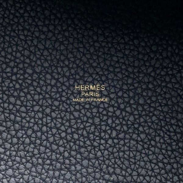 エルメス ハンドバッグ ピコタンロックPM キャバン/ゴールド金具 トリヨンクレマンス U刻印 黒