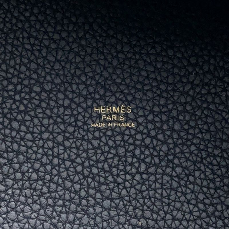 エルメス ハンドバッグ ピコタンロックPM キャバン/ゴールド金具 トリヨンクレマンス U刻印 黒