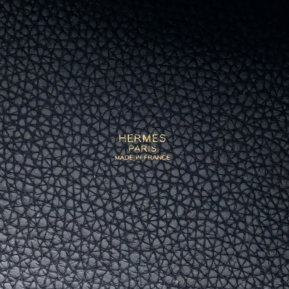 エルメス ハンドバッグ ピコタンロックPM キャバン/ゴールド金具 トリヨンクレマンス U刻印 黒