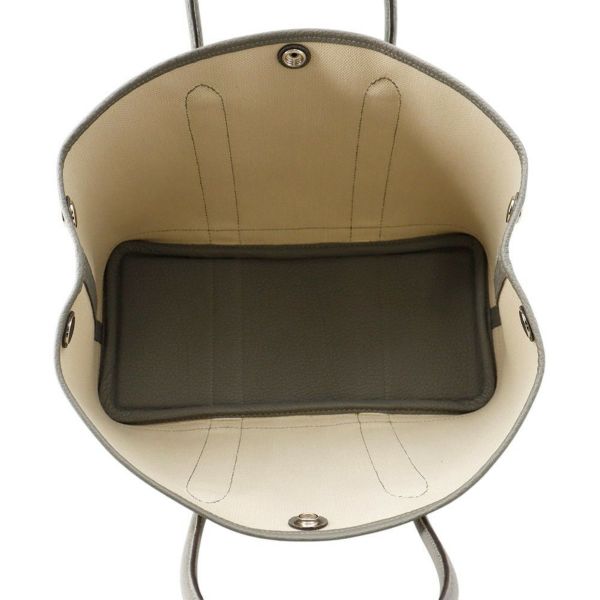 エルメス トートバッグ ガーデンパーティTPM グリメイヤー/エクリュ/シルバー金具 トワルアッシュ/ネゴンダ U刻印