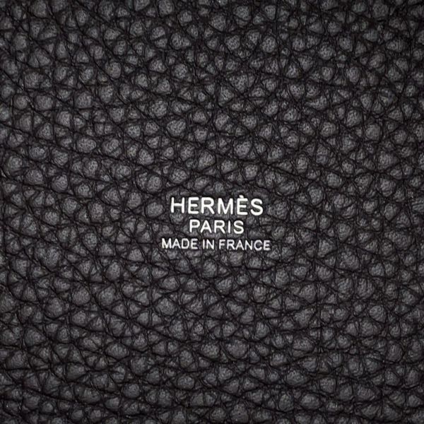 エルメス ハンドバッグ ピコタンロックPM プルノワール/シルバー金具 トリヨンクレマンス W刻印