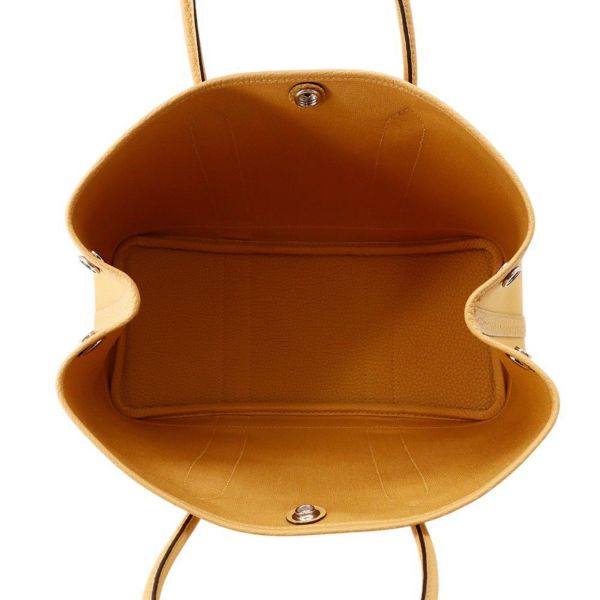 エルメス トートバッグ ガーデンパーティTPM ビスキュイ/シルバー金具 トワルオフィシエ/ネゴンダ K刻印