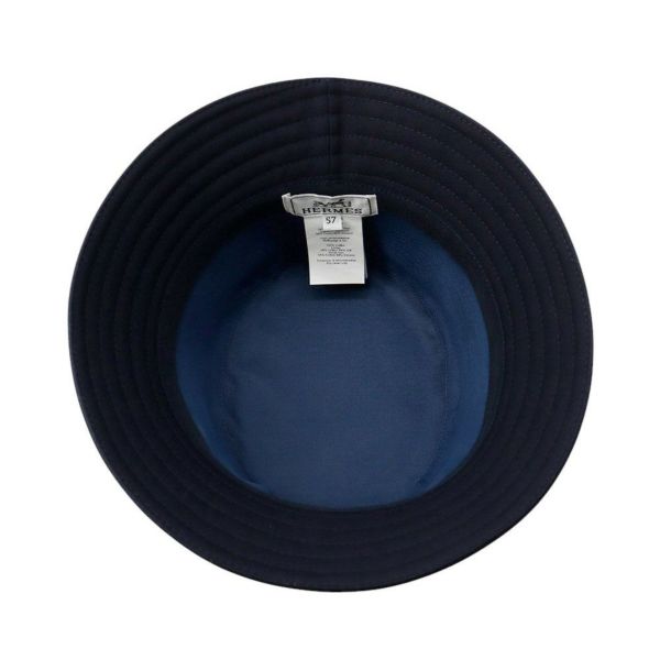 エルメス ハット ハーパー・Hエレクトリック 刺繍 コットン サイズ57 HERMES 帽子 バケットハット