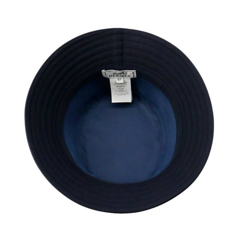 エルメス ハット ハーパー・Hエレクトリック 刺繍 コットン サイズ57 HERMES 帽子 バケットハット
