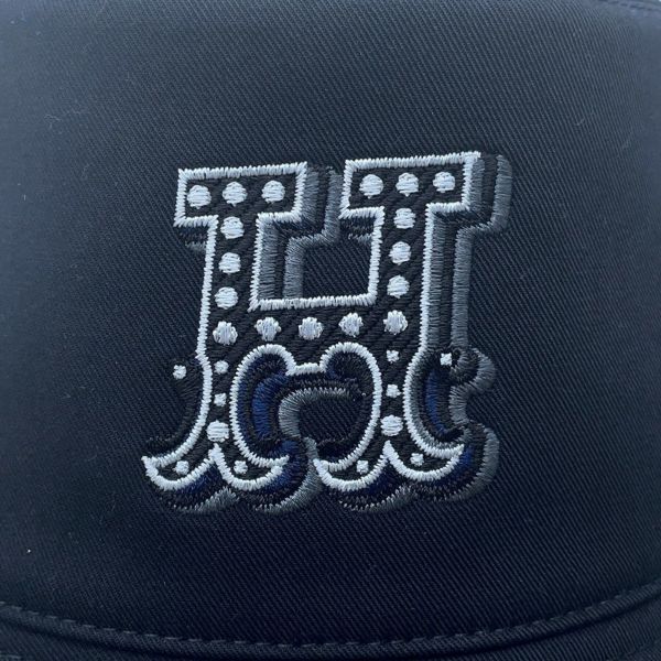 エルメス ハット ハーパー・Hエレクトリック 刺繍 コットン サイズ57 HERMES 帽子 バケットハット