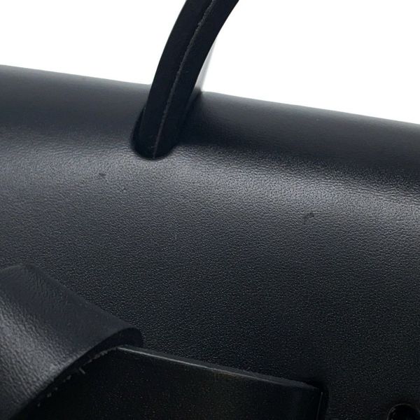 エルメス エールバッグジップPM アド ブラック/シルバー金具 トワルオフィシエ / ヴァッシュハンター Z刻印 黒