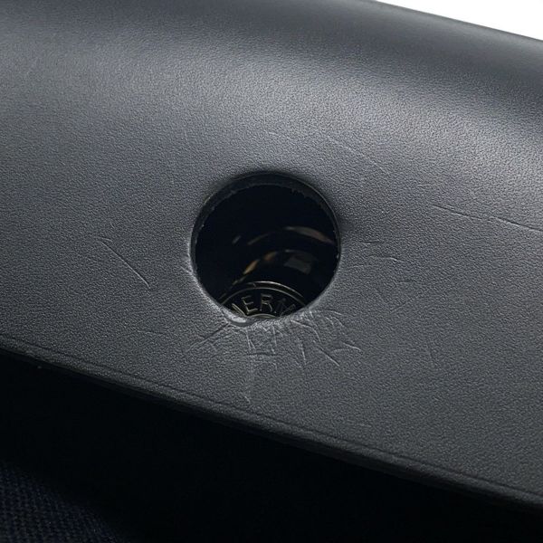 エルメス エールバッグジップPM アド ブラック/シルバー金具 トワルオフィシエ / ヴァッシュハンター Z刻印 黒