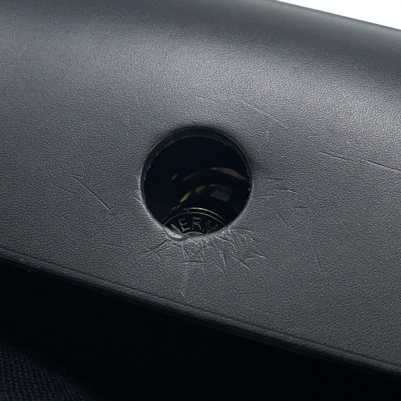 エルメス エールバッグジップPM アド ブラック/シルバー金具 トワルオフィシエ / ヴァッシュハンター Z刻印 黒