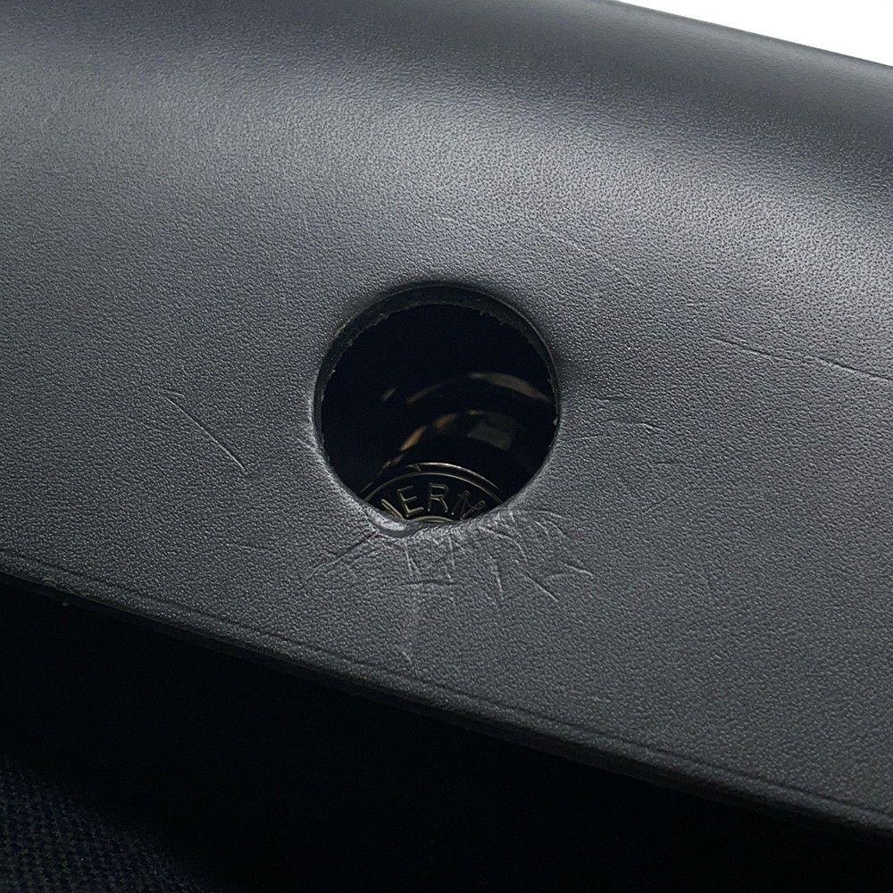 エルメス エールバッグジップPM アド ブラック/シルバー金具 トワルオフィシエ / ヴァッシュハンター Z刻印 黒