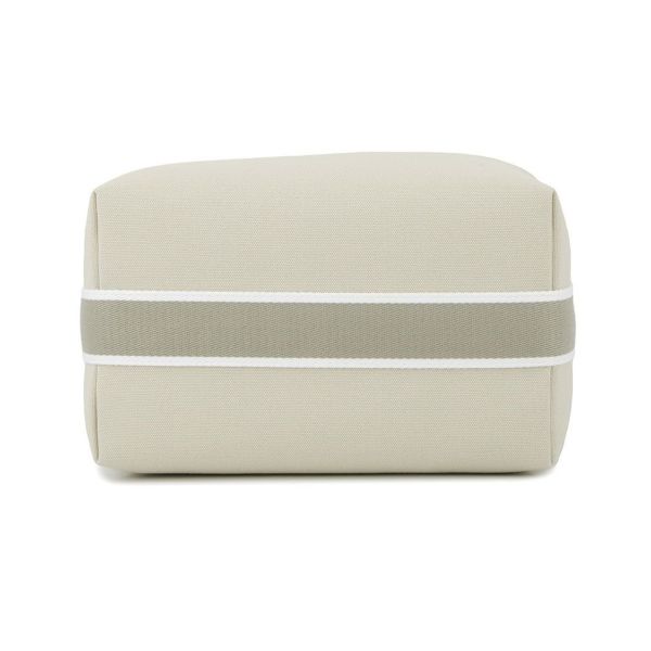 エルメス ポーチ ブリッド・ア・ブラックGM ベージュ/シルバー金具 キャンバス HERMES バッグ 小物入れ