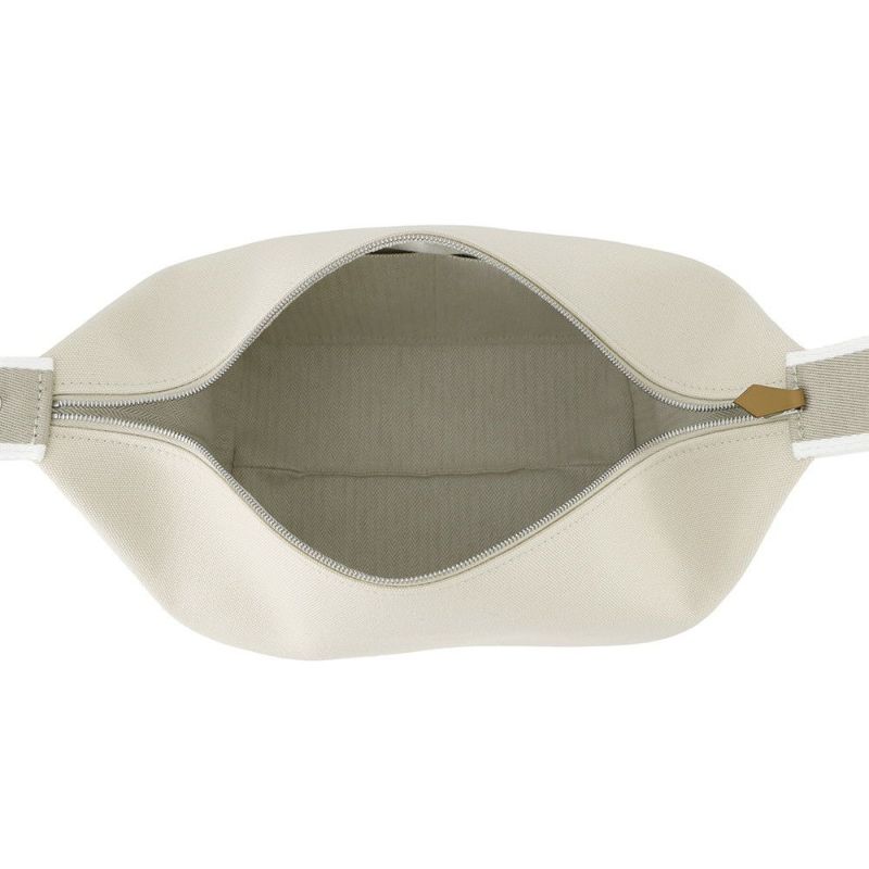 エルメス ポーチ ブリッド・ア・ブラックGM ベージュ/シルバー金具 キャンバス HERMES バッグ 小物入れ