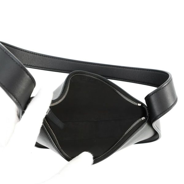 ザ ロウ ショルダーバッグ ハーフムーン レザー W1249 THE ROW 黒